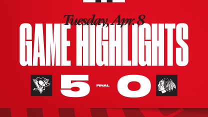 Highlights | Blackhawks at Penguins