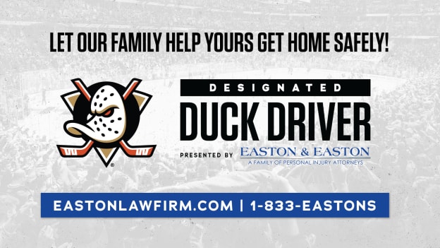 Designated ‘Duck’ Driver Program presented by Easton & Easton