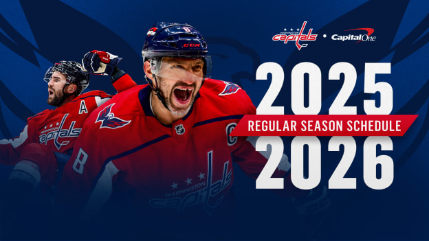 Capitals Announce 2025-26 Regular-Season Schedule